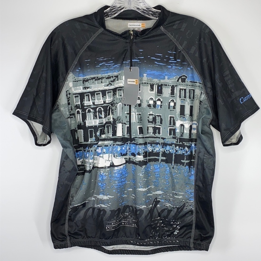 Cannondale Women's Bicycling Jersey Venice Short Sleeve Shirt NWT Large